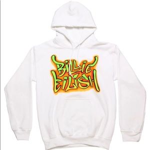 billie eilish merch spray painted hoodie